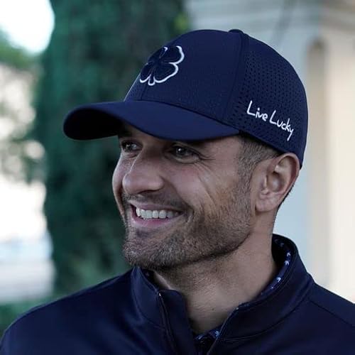 Black Clover Perf 6 Navy Hat With Navy Clover S/M #TOP4