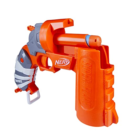 Image of NERF Fortnite Flare Dart Blaster, Break-Open Dart Loading, Includes 3 Mega Darts that Whistle Through The Air, Pull-Down Priming Handle, Multicolor
