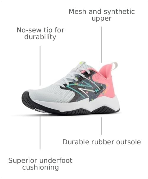 Image of New Balance Kids' Rave Run V2 Lace-Up Running Shoes