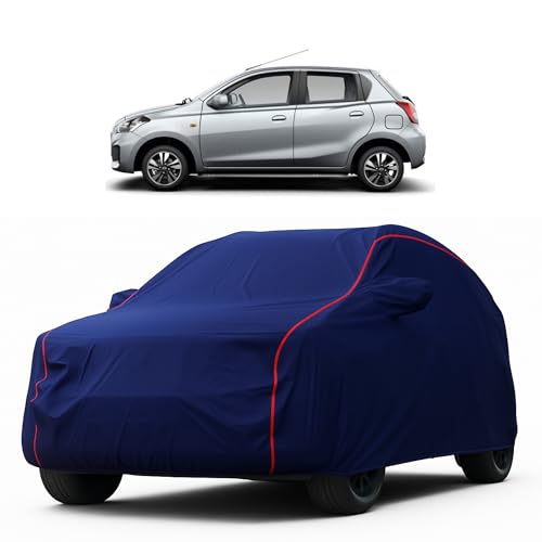 Image of Heavy-Duty Car Cover for Compatible with Datsun GO (2016 to 2025 All Models) Deluxe Car Protection Cover - Waterproof & UV-Resistant All-Season Exterior Protection