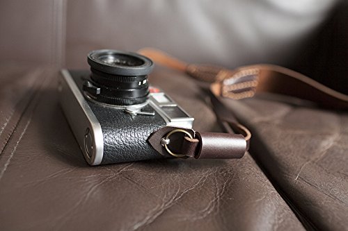 Handmade Genuine Real Leather Camera Strap Neck Strap For Film Evil Dslr Camera Dark Brown 01-113 #TOP2