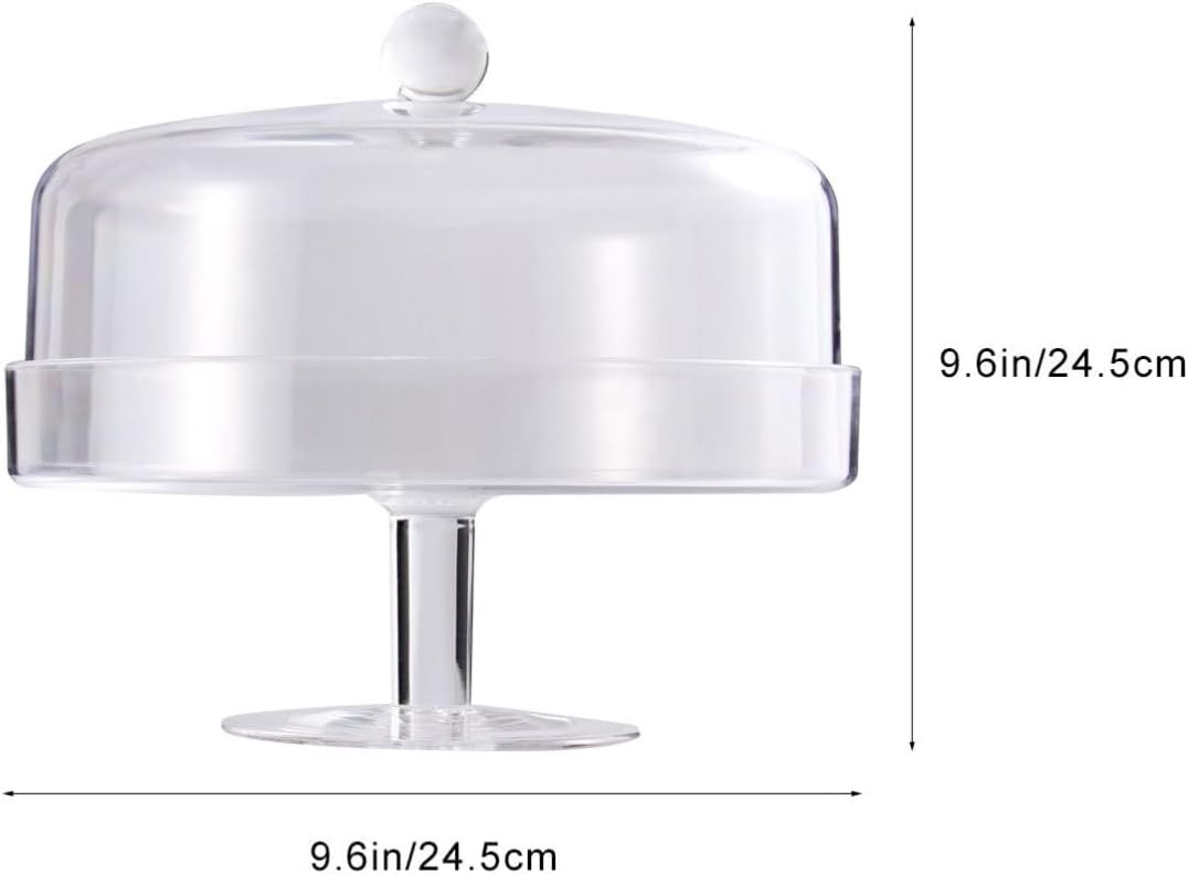 SOLUSTRE Food Cover Easy to Use and Acrylic Portable Salad Cake Arched for Protective Dome Lid Dustproof for Outdoor and Backyard Kitchen