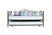 DHP Bombay Metal Daybed with Trundle Bed, Twin, Bronze