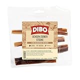 DIBO Ochsenziemerstücke, 12cm, 4 Stück, der kleine Naturkau-Snack oder Leckerli für Zwischendurch, Hundefutter, Qualitätskauartikel ohne Chemie von DIBO
