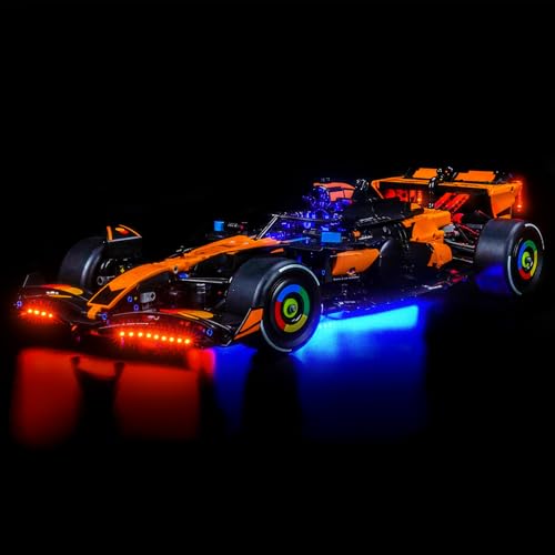 LocoLee Light kit Compatible with Lego 42228 McLaren MCL39 F1 Car - No Actual Model Only Lights, LED Lighting Accessories Compatible with Lego McLaren (Standard Version)
