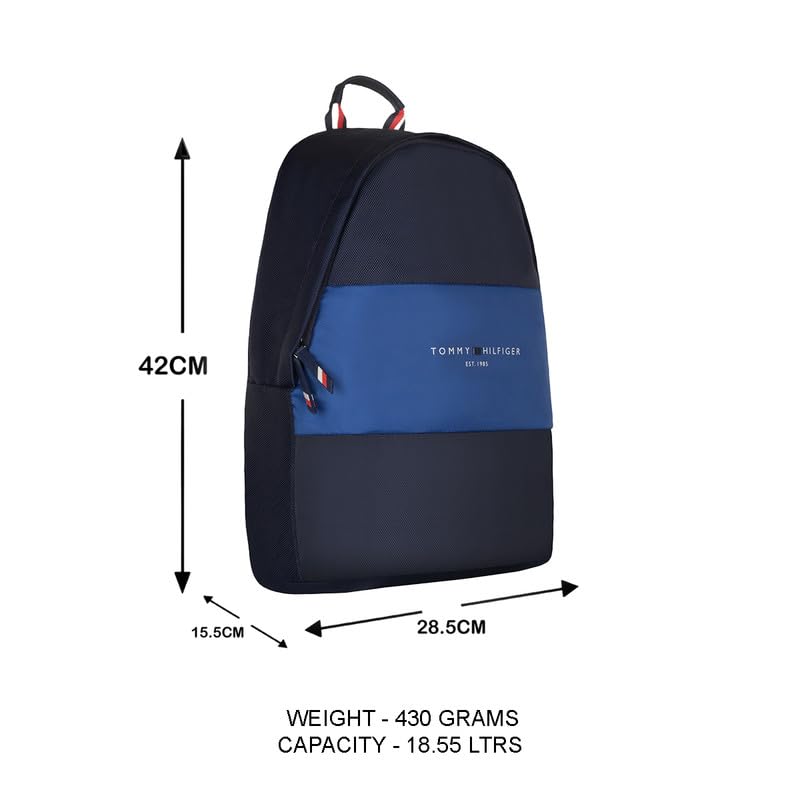 Image of Tommy Hilfiger Unisex Altman Plus 19L Backpack Laptop Organizer & File Slot - Stylish & Lightweight Daypack for School, Work & Travel