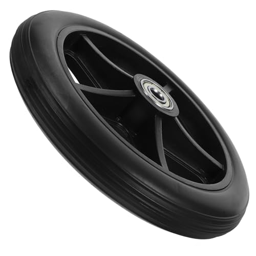 LALADEFIEE 車椅子前輪交換用ホイール 耐摩耗性 滑り止め 頑丈で な車いすキャスター メタルベアリング付き 簡単取り付け 長期使用に