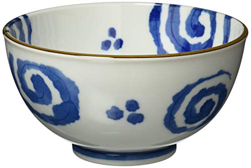 美濃焼 軽量 軽量 ボウル 丼 プレート 約16cm 電子レンジ 食洗機対応 呉須うず