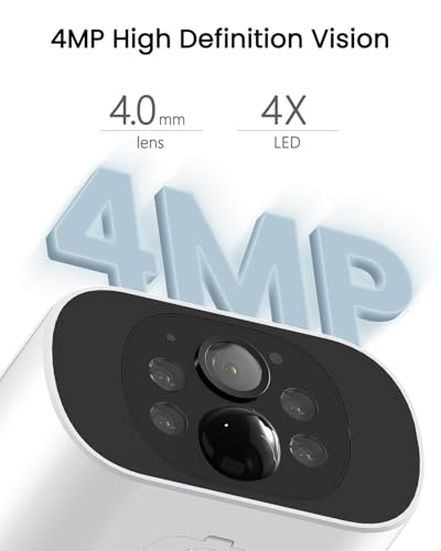 Image of ARCCTV Solar Security Cameras Wireless Outdoor, 4 Cam-Kit, 4MP Solar Security Camera Wireless System, Color Night Vision, Motion Detection, No Monthly Fee, 32GB Memory Card