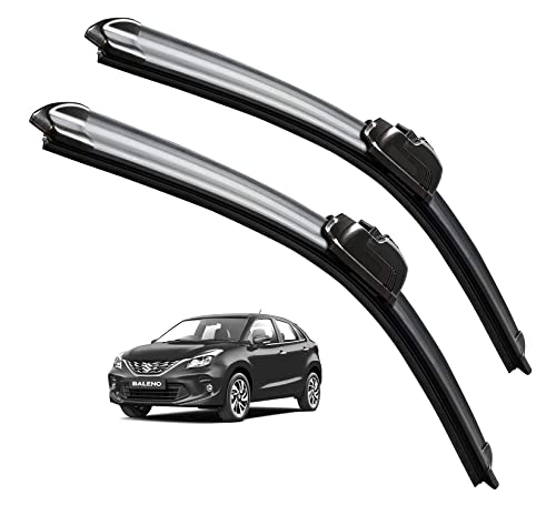 Image of Euro Care Windshield Car Wiper Blades Compatibility with Maruti Baleno - Set of 2Pc (D-21,P-18)