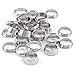 Biaungdo 12 Pairs Compression Fitting Ferrule Sleeve, 304 Stainless Steel 3/8