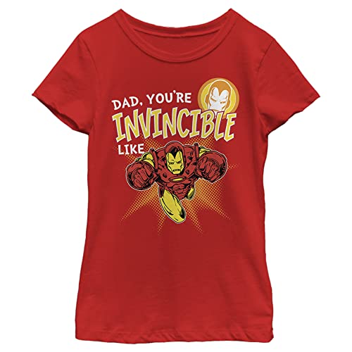 T-shirt Marvel Invincible Like Dad haut fille complice avec papa
