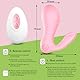 Mini Butterfly Vibration für Frauen Klitoris,2025 Strap on Massagestab für Frauen Sex,Vibrator mit Fernbedienung 10 Vibrationsmodi,Vibratoren Frau Leise Stoßfunktion,Sex Spielzeug für die Frau (R)
