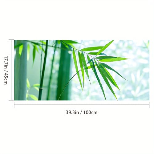 Película para ventana BlissYard con hojas verdes 39.3×17.7 pulgadas miniatura 3