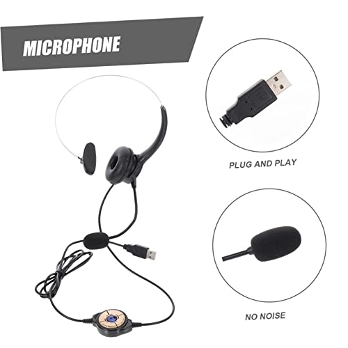 Vaguelly 3 Pecas Fone De Ouvido Único Fone De Ouvido De Negócios Fones De Ouvido Com Fio Fone De Ouv