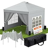 Struttura robusta e stabile: il gazebo pieghevole è più di una semplice tenda pratica: è il tuo compagno affidabile in ogni avventura! La robusta struttura in acciaio assicura che il gazebo rimanga stabile anche in caso di vento leggero e pioggia, sia durante una festa in giardino o in campeggio. Le pareti laterali offrono una protezione aggiuntiva, in modo da poter sentirsi a proprio agio anche in caso di condizioni meteorologiche mutevoli.