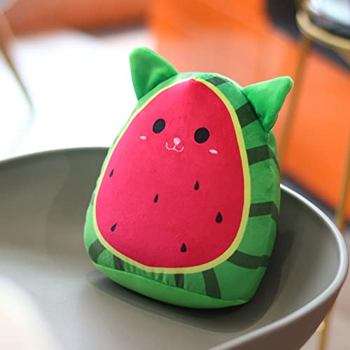 Watermelon Cat Stuffed Animal Toys For Kids，Cat Plush Pillow Toy Plush Pillows Squishy Watermelon Cat Plushies - Fun Fruit Pillow And Toy Cat For Kids - Hugging Plush Gifts For Kids Girlfrien #TOP5