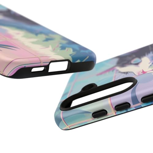 Coque Samsung S24 résistante anti-traces chat feuilles mate - 3