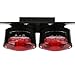 OSAN Indicadores de Freno de Moto Luces Trasera Led con Soporte de...
