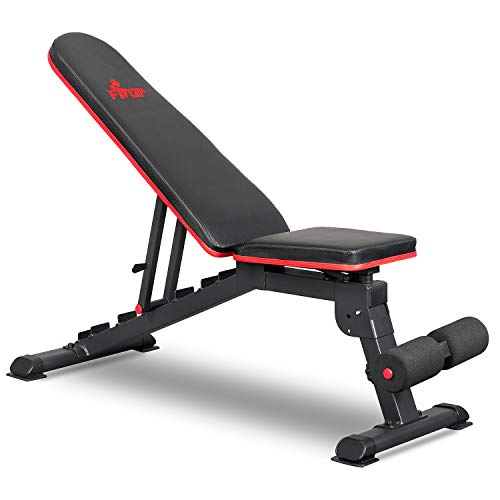 Fisup Weight Bench Adjustable Workout Bench For Home Gym, 660 Lbs Weight Capacity, Incline Bench Strength Training Adjustable Bench Press Exercise Incline And Flat Bench For Full Body Workout #TOP6