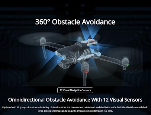 Autel Robotics Drone Evo Ii Dual 640T Enterprise V2, Drone With 640X512 Thermal Imaging With 0.8" Ryyb Cmos 8K Sensor, Drone With Additional Modular Accessories (Strobe/ Spotlight/ Loudspeaker), 10+ Temperature Measurement Modes, F-Ree Thermal Analysis Tool, 9Km Hd Video Transmission, 42Mins Flight Time, 360° Obstacle Avoidance, 1-16X Zoom, Touch Screen Smart Controller, Drone For Firefighting/Search&Rescue/Public Safety/Border Protection, Etc. #TOP5