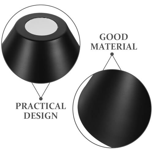 Image of Veemoon Metal Barrel Lampshade Black Industrial Lampshade Iron Pendant Light Shade Simple Hanging Lamp Shade Rustic Bulb Minimalists Lamp Covers for Table Floor Ceiling, Small