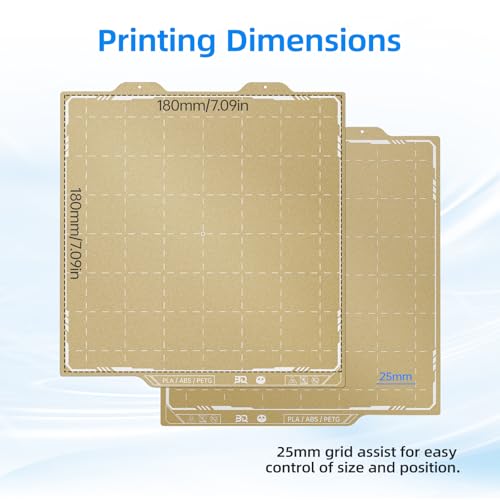 Image of BIQU PyroGrip Double Side Textured PEI Build Plate for Bambu-Lab A1 Mini 3D Printer 184x184mm Panda Build Plate Flexible Sheet Print Bed Removable Surface Platform