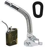 ZXBBTZ Metall Ausgießer Kanister Flexibler Kanister Ausgießer für 5/10/20L Benzinkanister Dieselkanister Ölkanister für Metallkanister Ausgußstutzen Benzinkanister aus Edelstah für Schiff Traktor