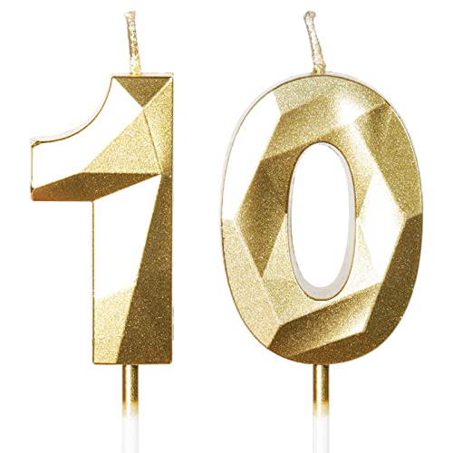 Yiran Geburtstagskerzen Zahlen 11, 5cm Gold Geburtstagskerzen, Kerzen Geburtstag, Geburtstag Kerzen, Tortendeko Geburtstag, Kuchendeko Geburtstag, Geburtstagskerzen für Geburtstagsdeko, Nummer 11 Cover