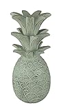 Chesapeake Bay LTD. Rustic White Carved Wood Tropical Pineapple Decor Statue