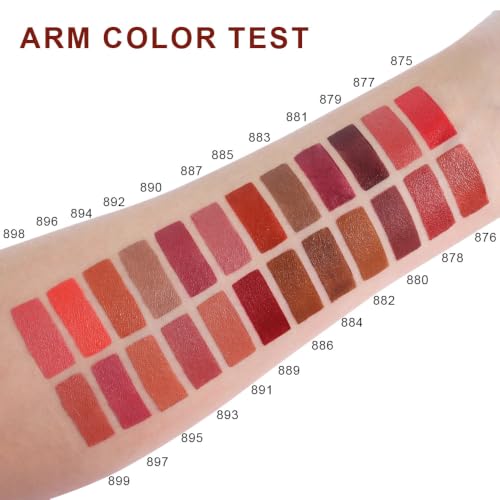 Image of Kaely Velvet Lipstick for Women, High Pigmented Matte Lipstick Long Lasting Waterproof, Velvet Silky Lip Stick Stain Makeup 24 Hour Original, Vegan & Cruelty-Free, 880