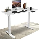 【Der Perfekte Partner】Die geräumige 115x60cm Tischplatte bietet Ihnen mehr Platz. Stehen und Sitzen beliebig ändern. Es ist der beste Begleiter für Büro. Gleichzeitig kann er auch als Kinderschreibtisch verwendet werden, um Ihre Kinder zu begleiten. Gleichzeitig kann er auch als gaming schreibtisch verwendet werden.