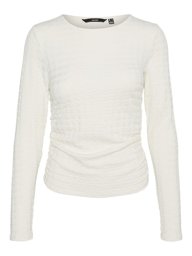 VERO Moda VMIDA LS TOP JRS GA, Birch, Large