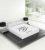 No incluye sábana bajera. TSUKI Sábanas Dream Japonesas Zen Chillout Blanco/Negro 100% algodón (Cama 135)