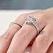 Newshe Jewellery Cubic Zirconia Wedding Rings for Women Engagement Ring Sets Sterling Silver Bridal Promise Princess Cross Anniversary Band Size 5