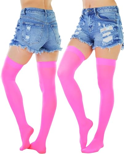 Image of ToBeInStyle Women's Nylon Thigh High Schoolgirl Opaque Stockings