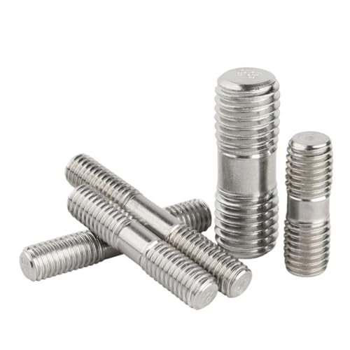 ステンレス鋼製のねじ棒、 304 SS 両端ねじ棒 ヘッドレスボルト デュアルスレッドバー M3-M16 70-180mm 1-5個(100mm M5 2pcs)