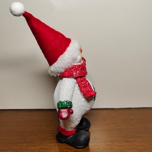 Snowman-Statue-Christmas-71-H-Snowman-Figurine-Decorations-with-Red-Cap-Resin-Home-Indoor-Decorative-New-Year-Best-Gift Snowman Statue Christmas 71 H Snowman Figurine Decorations with Red Cap Resin Home Indoor Decorative New Year Best Gift