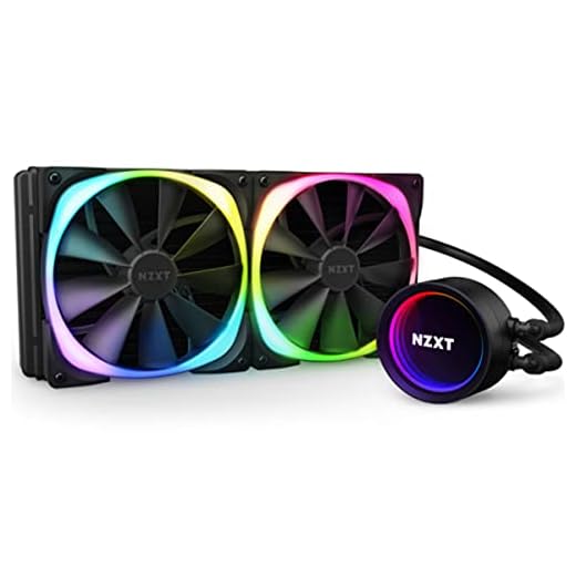 NZXT Kraken X63 RGB 280mm - RL-KRX63-R1 - Raffreddatore a liquido CPU AIO RGB - Pompa migliorata - Alimentato da CAM V4 - Connettore RGB - Ventole del radiatore Aer RGB V2 da 140 mm (2 incluse)
