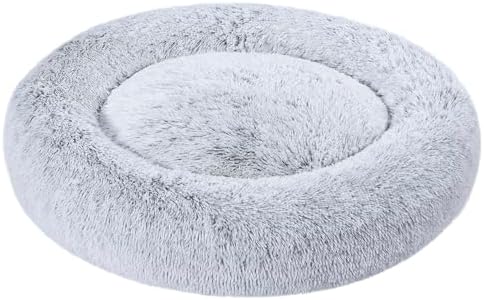 Amazon Basics Suave Cama donut para mascota de Perro, piel sintét...