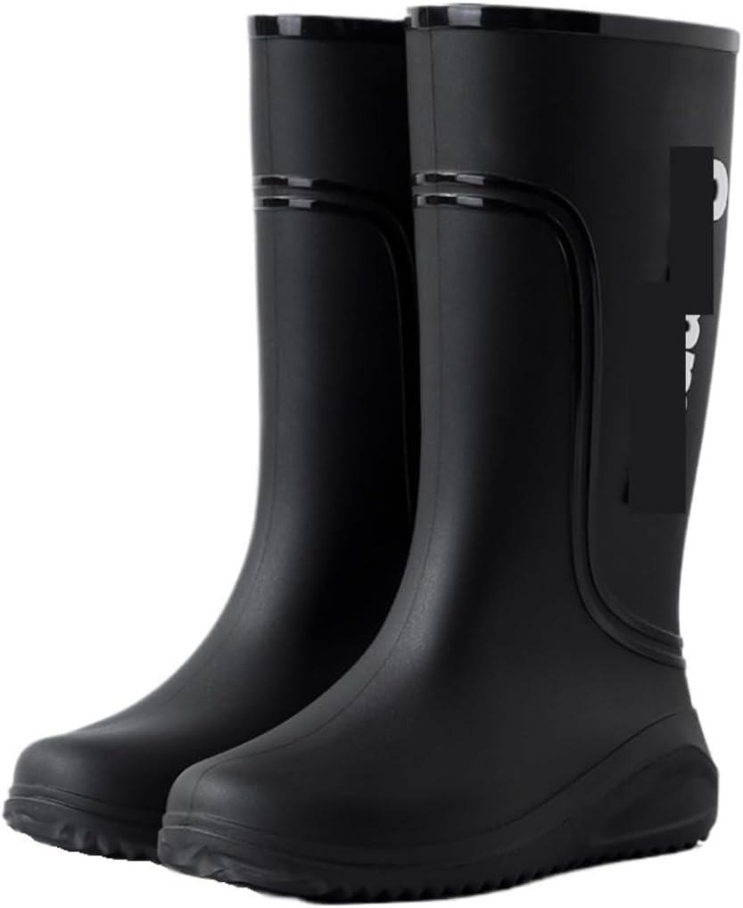 QUQUQ Rain Boots Footwear Men's And Women's Non Slip Rain Boots Waterproof Rubber Shoes Lightweight Water Shoes Outdoor Work Boots