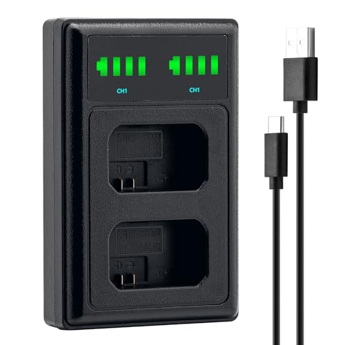 Marveleese Ladegerät für Akku NP-FW50 (USB Dual) - kompatibel mit Sony ZV-E10 ILCE Alpha 6000 6100 6300 6400 6500 A33 A35 A37 A55 | 7 7II 7R 7RII 7S II III | DSC RX10 | NEX usw Marveleese Ladegerät für Akku NP-FW50 (USB Dual) - kompatibel mit Sony ZV-E10 ILCE Alpha 6000 6100 6300 6400 6500 A33 A35 A37 A55 | 7 7II 7R 7RII 7S II III | DSC RX10 | NEX usw