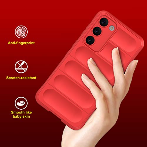Image of Amazon Brand - Solimo Back Case Cover for Samsung Galaxy S23 Plus 5G | Compatible for Samsung Galaxy S23 Plus 5G Back Case Cover | Liquid Silicon Magic Case for Samsung Galaxy S23 Plus 5G | Red