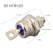 Stud Mount Diode Rectifier 1200V 85A/70A/50A/40A/25A High Surge Current Industrial Machine Tool Control Positive Cathode Negative Anode, Pack(50HFR 120)