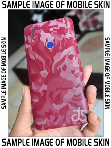 Image of AtOdds - Full Body Back Screen Guard Protector Film - 3D Textured Lamination Wrap Skin Sticker Compatible with REDMI 12 (5G) | Scratchproof Matte Finish (Design - Red Camo)