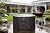 Fire Pit Cover Round Patio Outdoor Garden Waterproof Dia36"x20"H Dark Grey