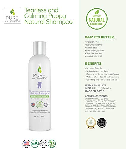 Pure And Natural Pet Tearless And Calming Puppy Shampoo (Lavender) 8 Oz. #TOP2