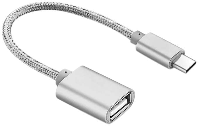 Adaptador tipo C/USB para XIAOMI 11T Pro Smartphone & Mac USB-C Llave Conector (Plata)