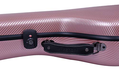 Image of Crossrock Poly Carbon OM /000 Guitar Case, Anti-scratch Flight Case in Rose Gold (CRF4000OMRG)