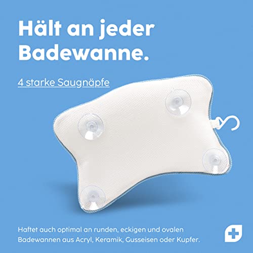 Badewannenkissen Vesta+ M Blau für Nackenunterstützung